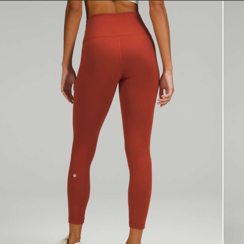Lululemon Wunder Train 25’ Leggings in Cayenne